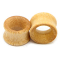 1 Pc Bamboo Wood Ear Plugs Jewelry Gauges / Flesh Tunnel Expander With Hollow Bamboo