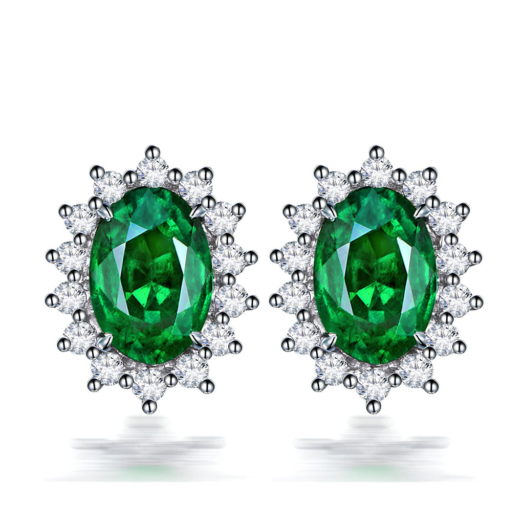 Celestial Radiance Gemstone Studs