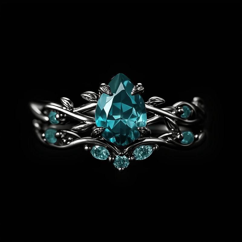 Verdant Grove Crystal Ring