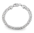 7mm Byzantine Chain Bracelet in Sterling Silver