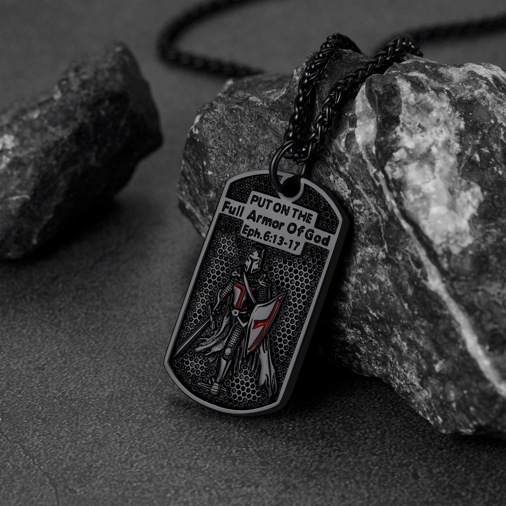 Knights Templar Dog Tag Necklace