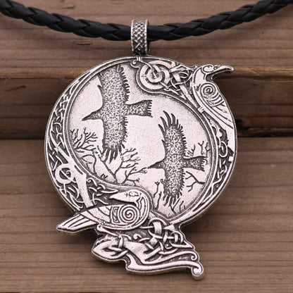 Raven���s Wisdom Celtic Knot Necklace