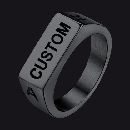 Customizable 7mm Minimalist Simple Band Ring for