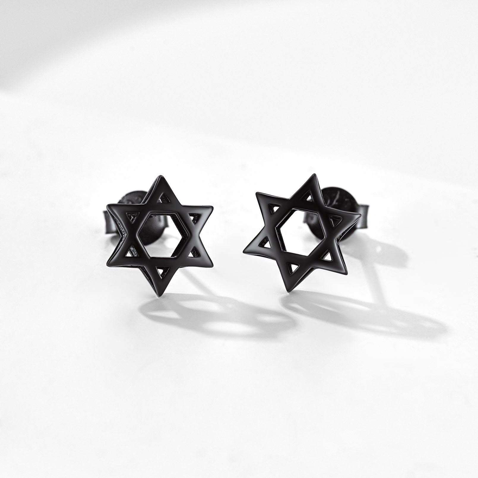 Jewish Star of David Stud Earrings for