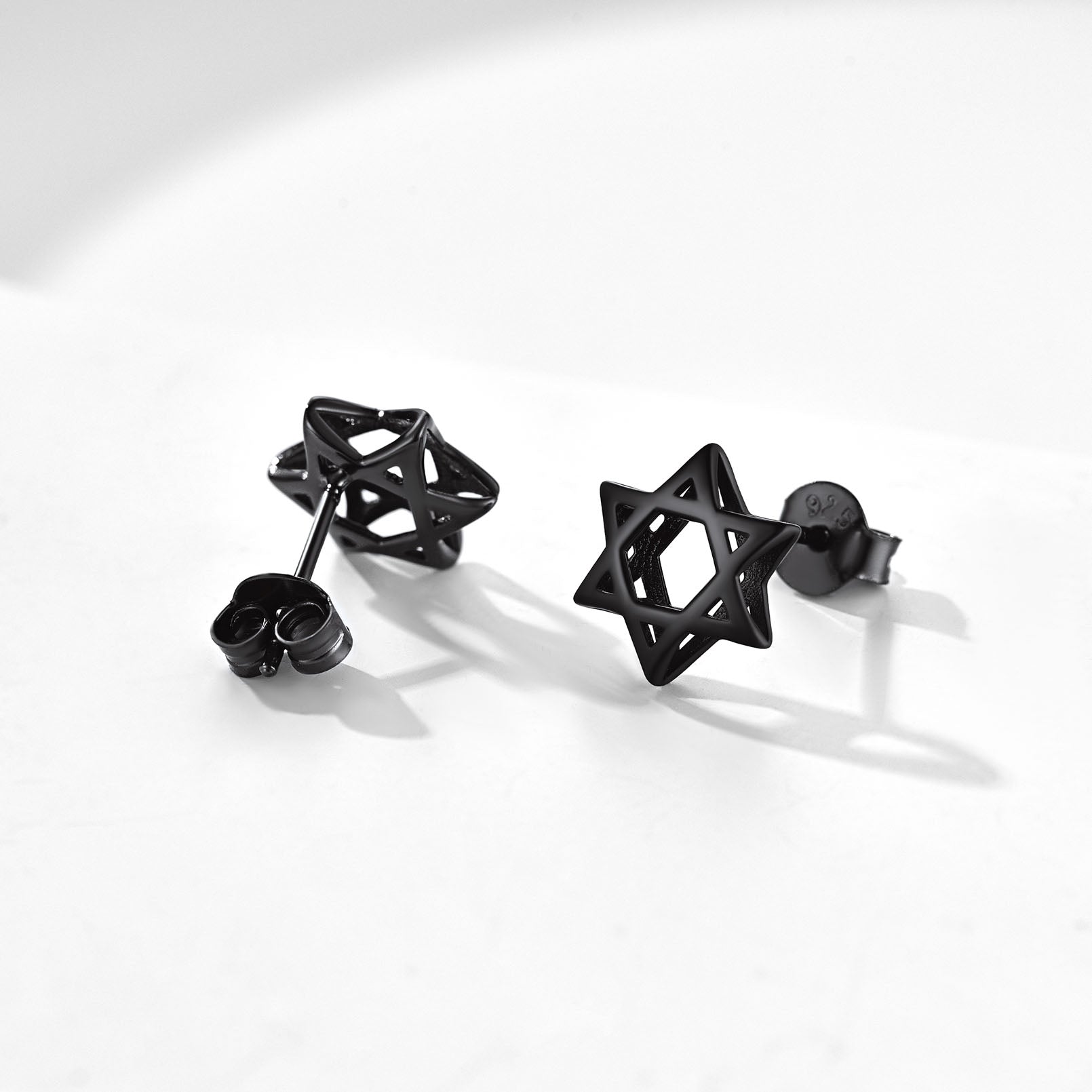 Jewish Star of David Stud Earrings for