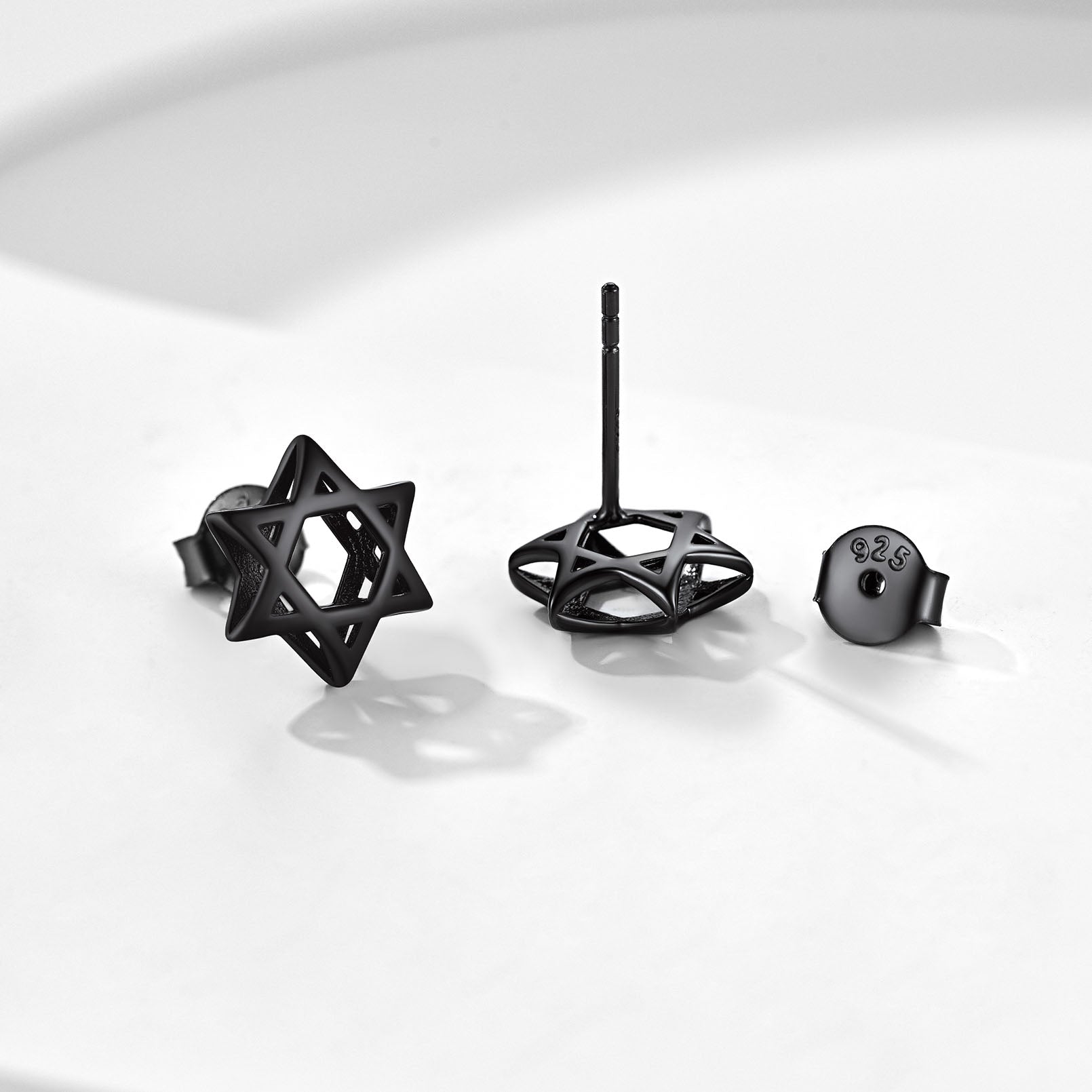 Jewish Star of David Stud Earrings for