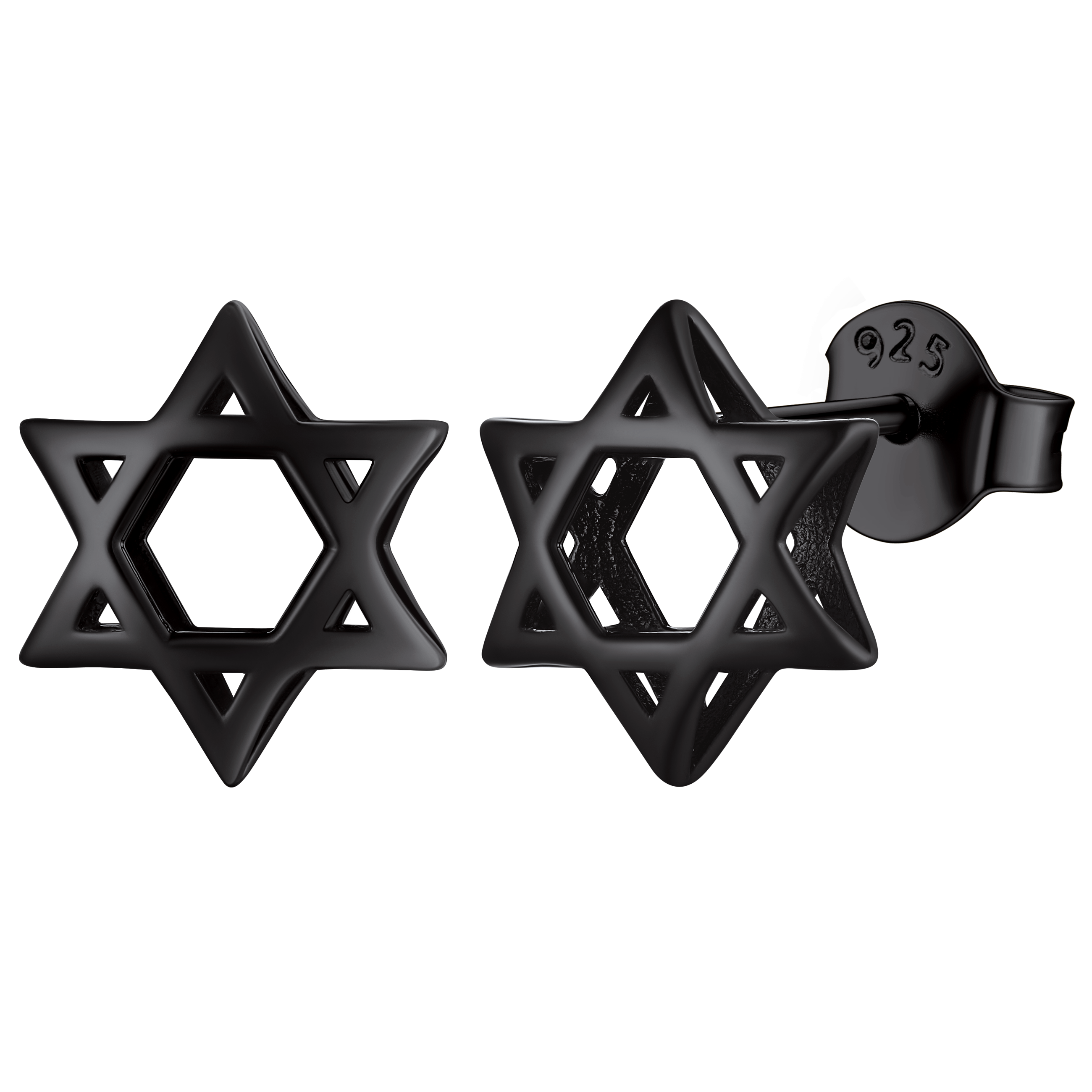 Jewish Star of David Stud Earrings for