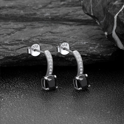 Dainty Birthstone Stud Drop Earrings for in Sterling Silver