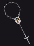 Personalized Picture Rosary Beads Cross Bracelets for