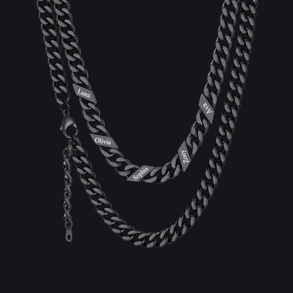 Custom Cuban Link Chains With Names Necklace for , 5/7/9mm Width