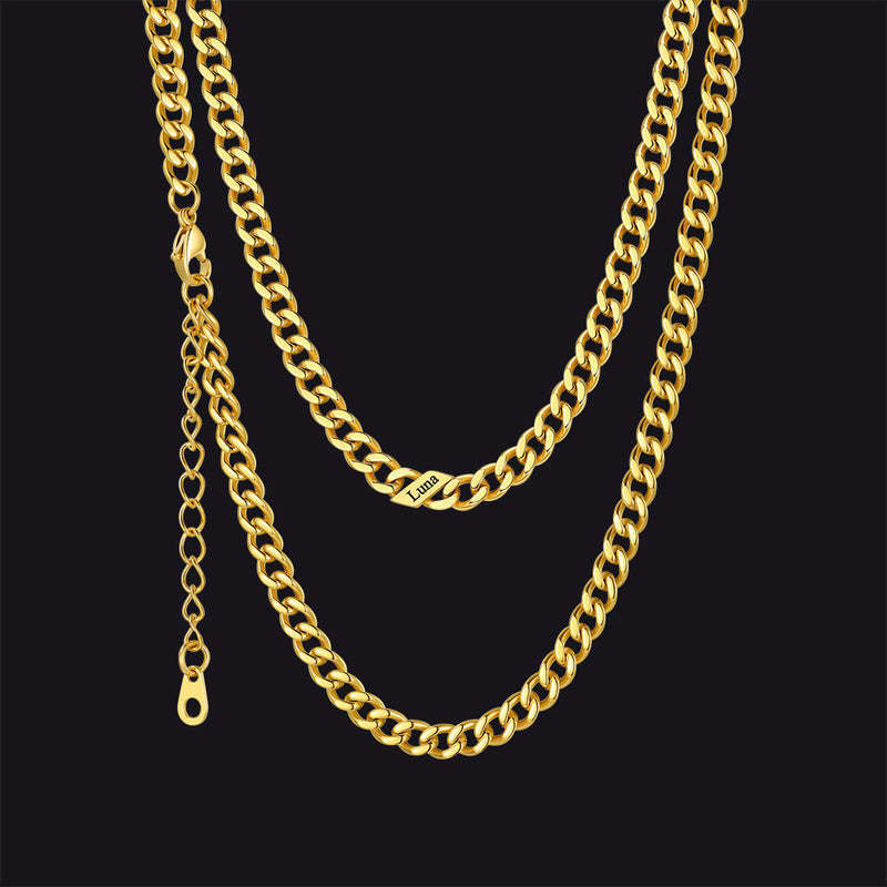 Custom Cuban Link Chains With Names Necklace for , 5/7/9mm Width
