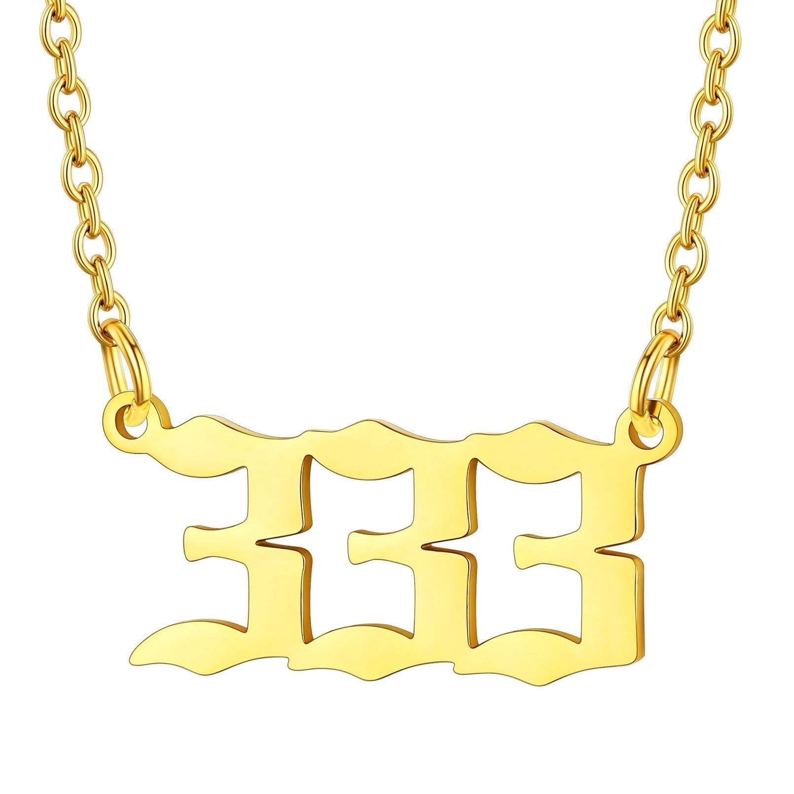 Personalized Angel Number Necklace for