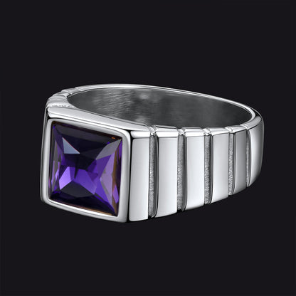 Birthstone Band Ring for