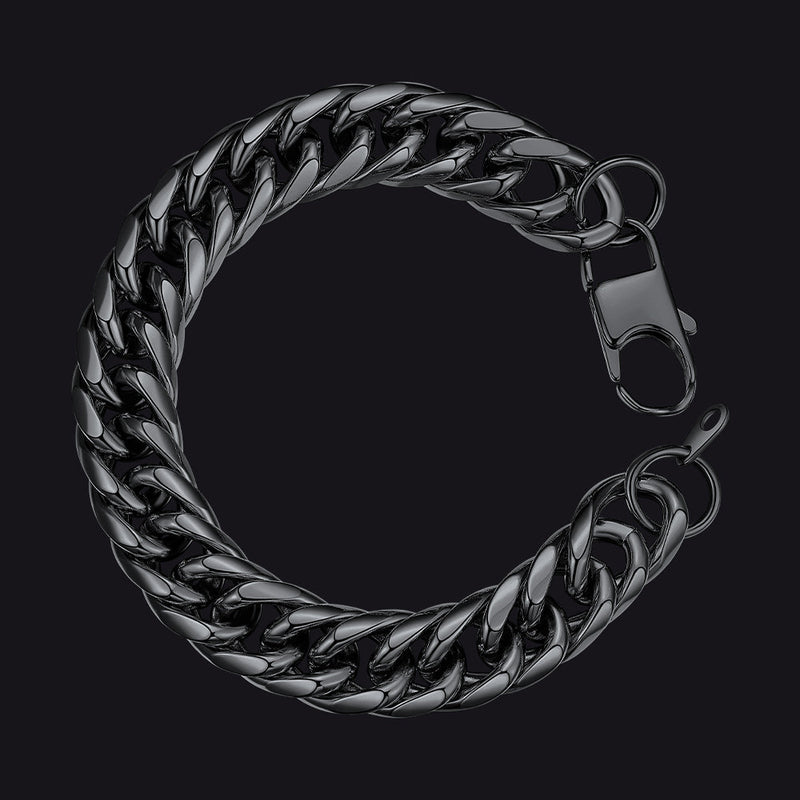 Bold 13mm Cuban Chain Link Bracelet for Stainless Steel
