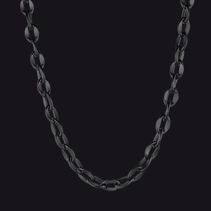 6mm/9mm Width Twisted Rolo Link Chain Necklace for