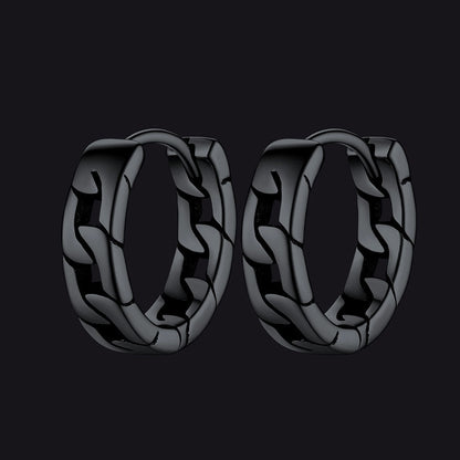 Sterling Silver Small Leaf Hoop Huggie Earrings for
