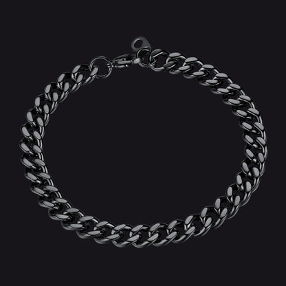 Thick Cuban Chain Link Bracelet for 5/7/9/12mm Width