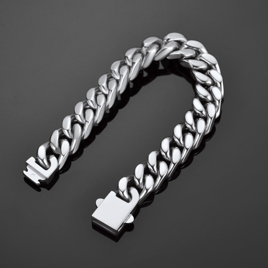 Miami Cuban Chain Bracelet 5/7/9/12mm Width Birthday Gift for