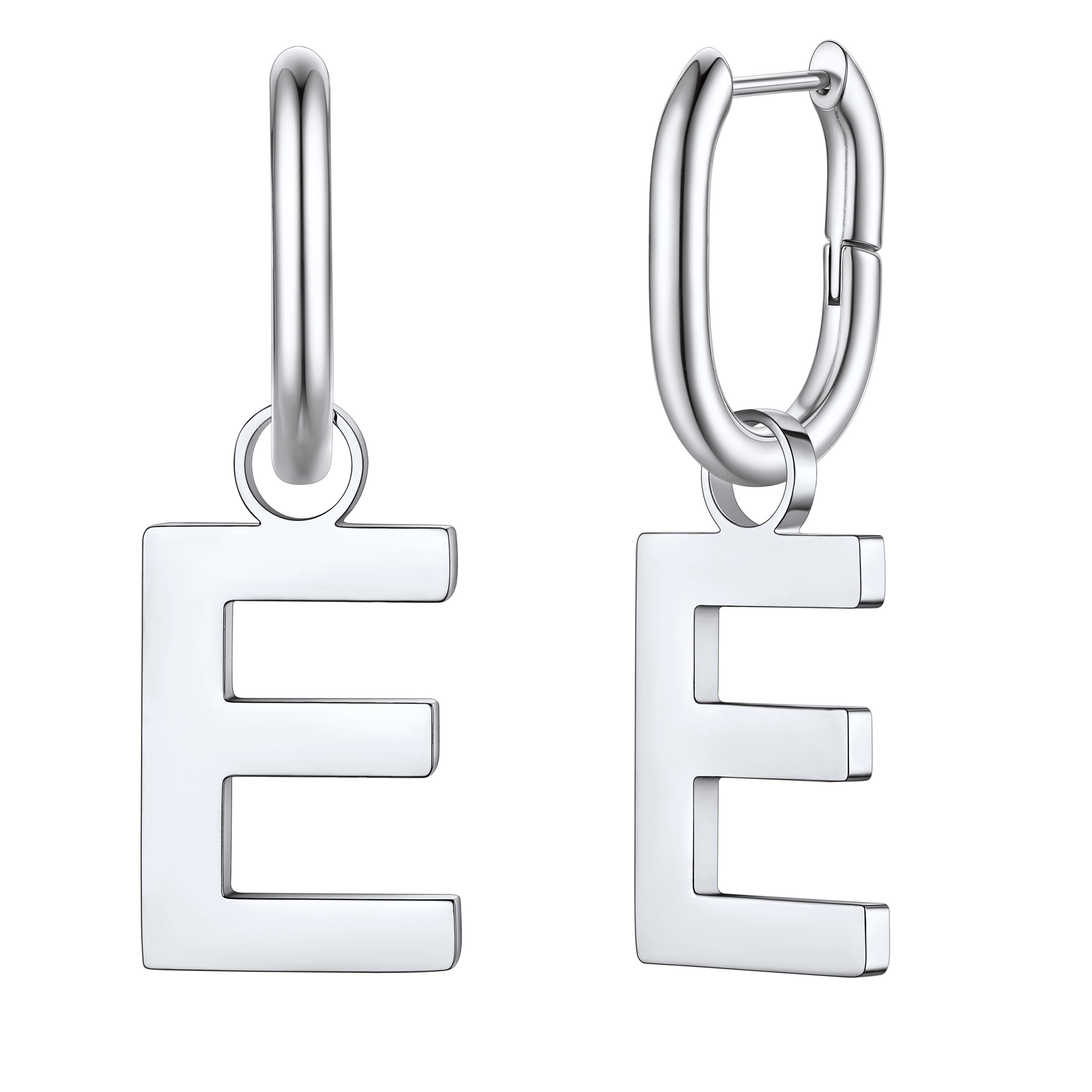 Hypoallergenic Initial Letter Dangle Earrings for