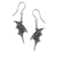 A Night With Goethe Droppers Bat Wing Earrings by Alchemy Gothic