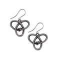 Eve's Triquetra Serpent Snake Droppers Earrings by Alchemy Gothic