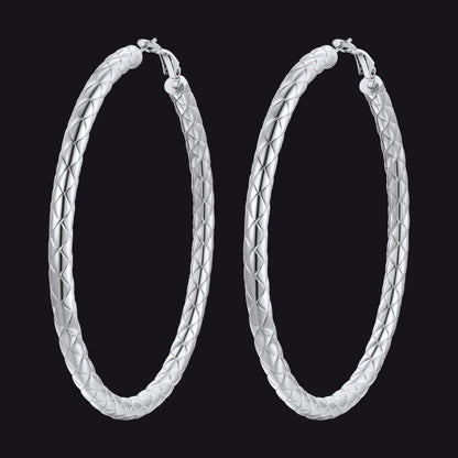 30/40/60/80mm Simple Oversized Hoops Earrings for