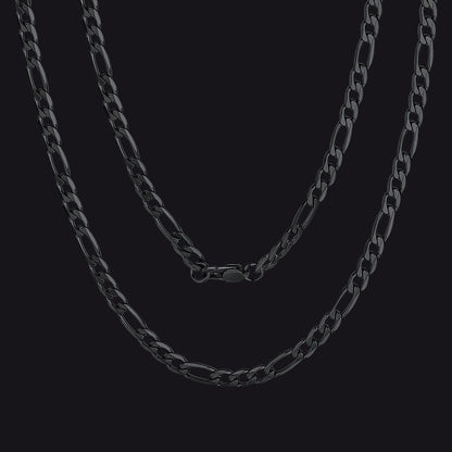 Figaro Link Chain Cuban Necklace for , 4/6/9/13 Mm Width