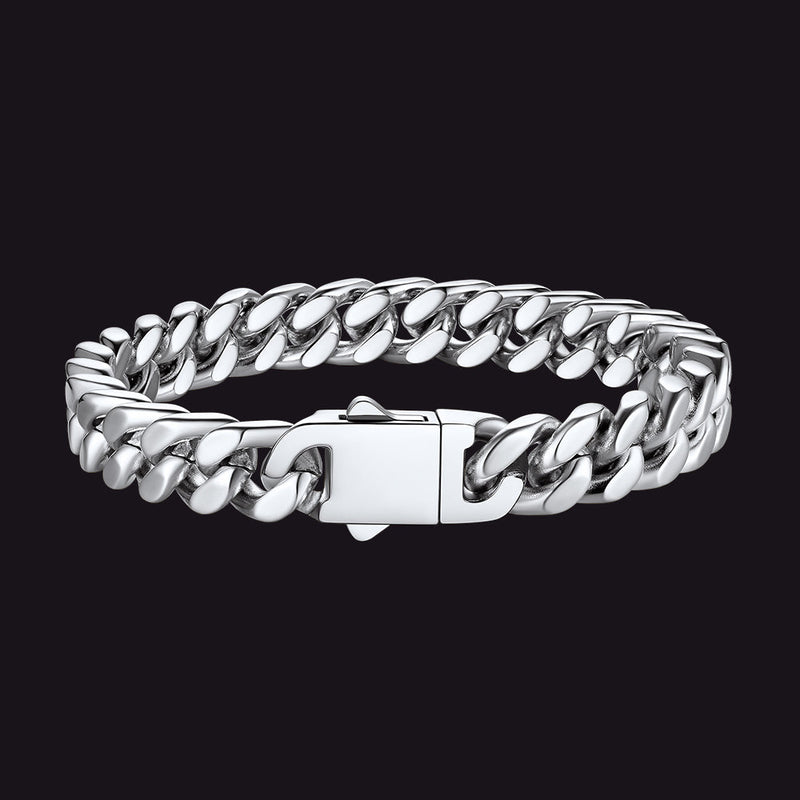 Miami Cuban Chain Bracelet 5/7/9/12mm Width Birthday Gift for