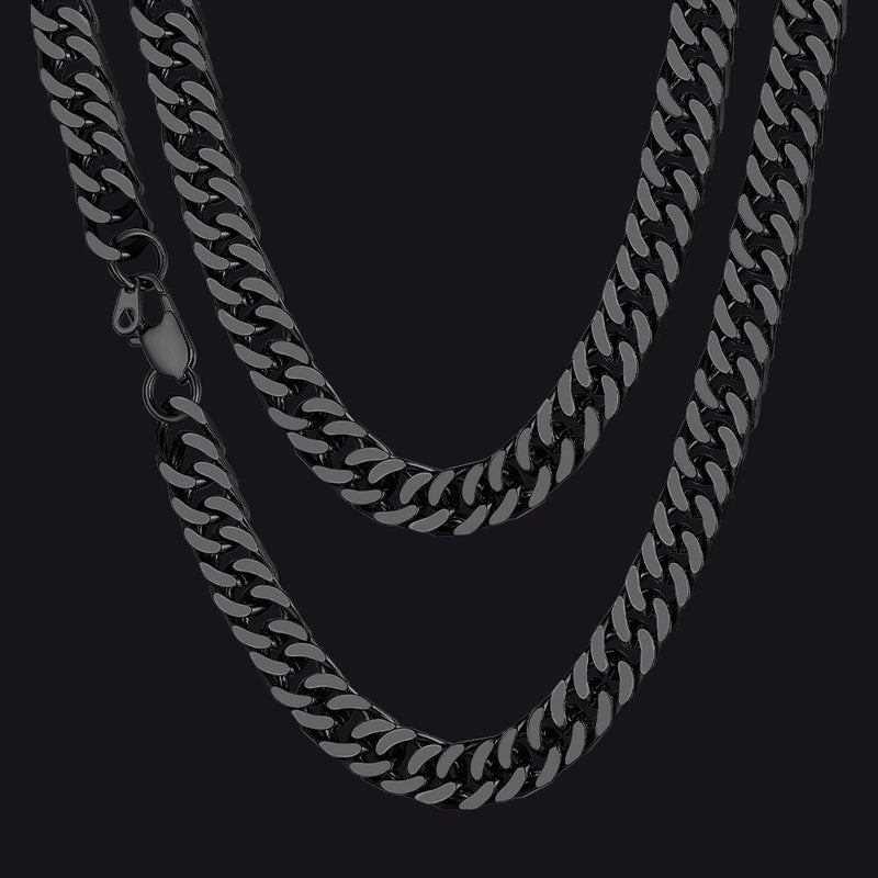 Miami Cuban Link Chain Necklace With Gift Crad for Him
