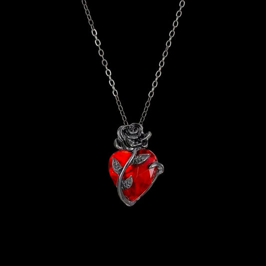 Blood Rose Necklace