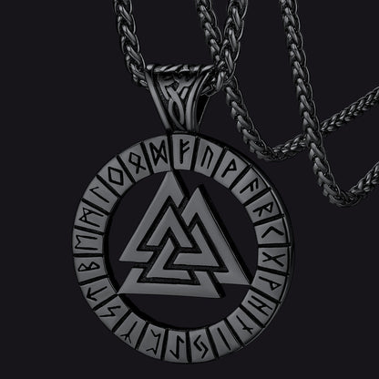 Nordic Viking Runes Celtic Pendant Necklaces for