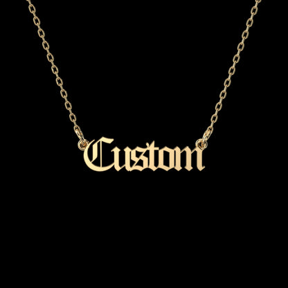 Old English Personalized Necklace
