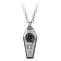 Rip Rose Pendant Coffin Necklace by Alchemy Gothic