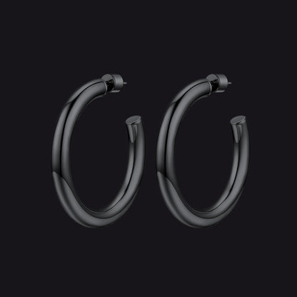 20/30/40/60/80mm Large Thin Hoop Earrings for