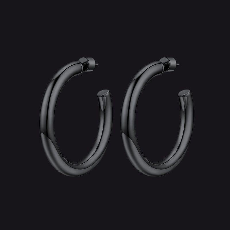 20/30/40/60/80mm Large Thin Hoop Earrings for