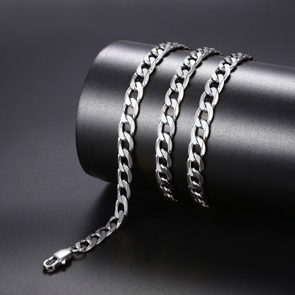 Curb Chain & Polaris Compass Pendant Layered Necklaces Set for