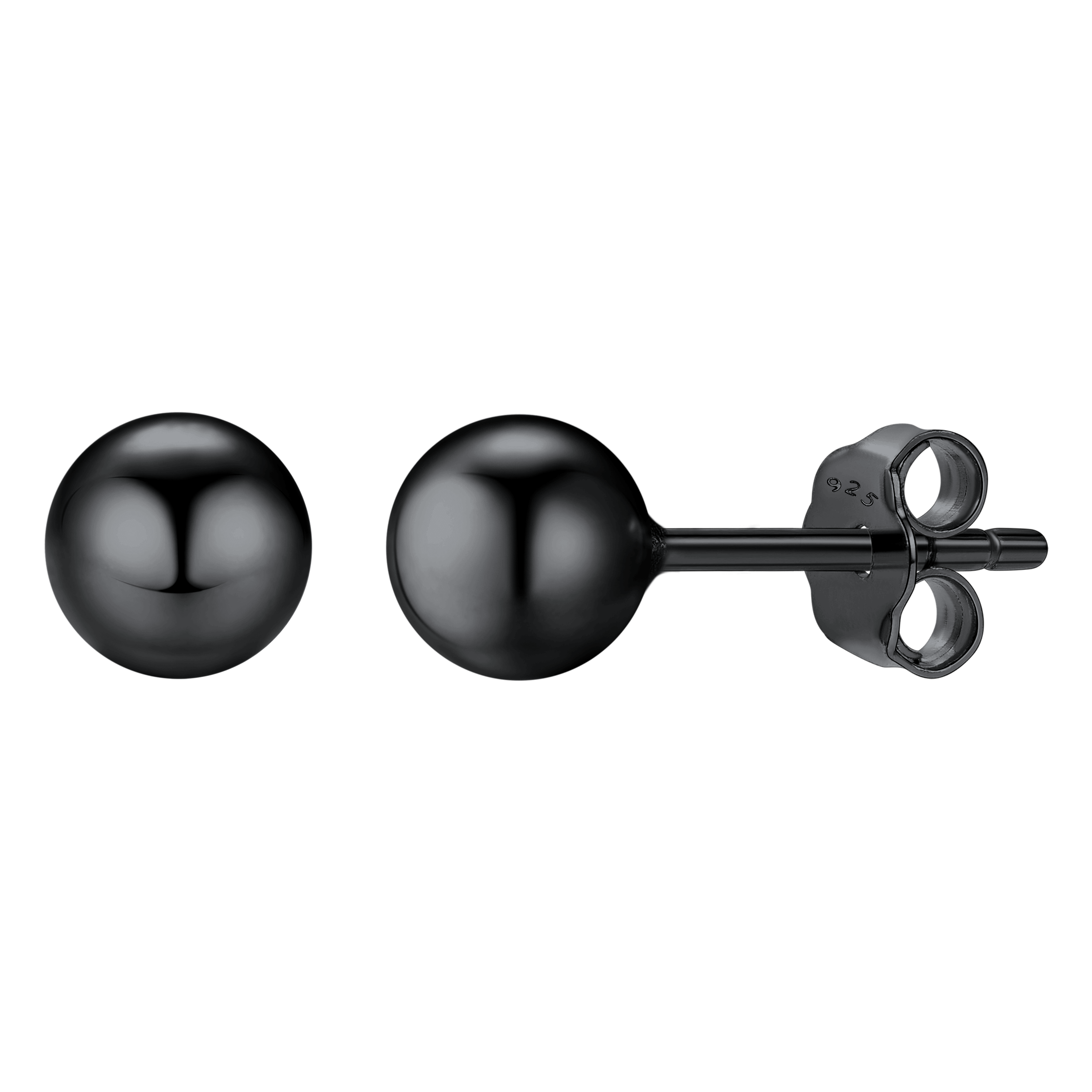 S925 Silver Minimalist Ball Stud Earrings for