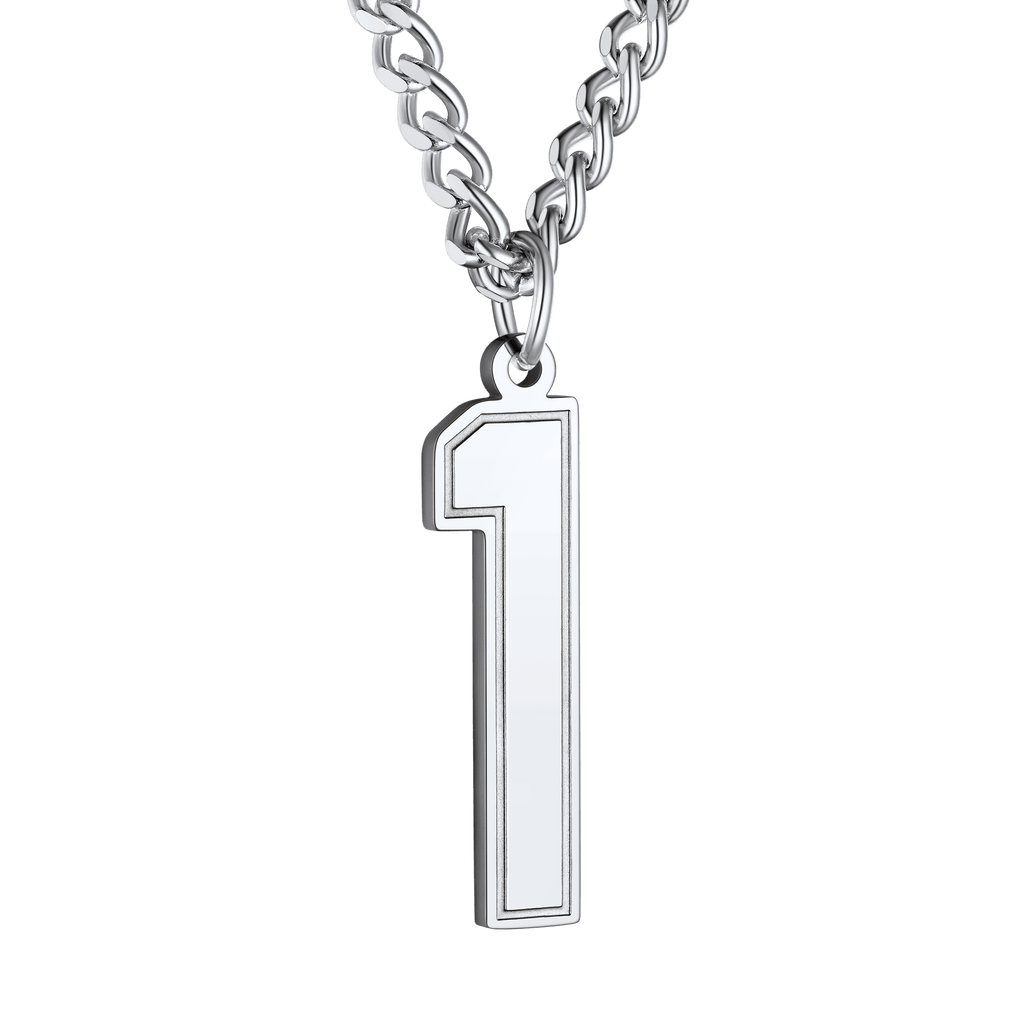 Personalized Sports Jersey Number Chain Necklace for Sport Fans