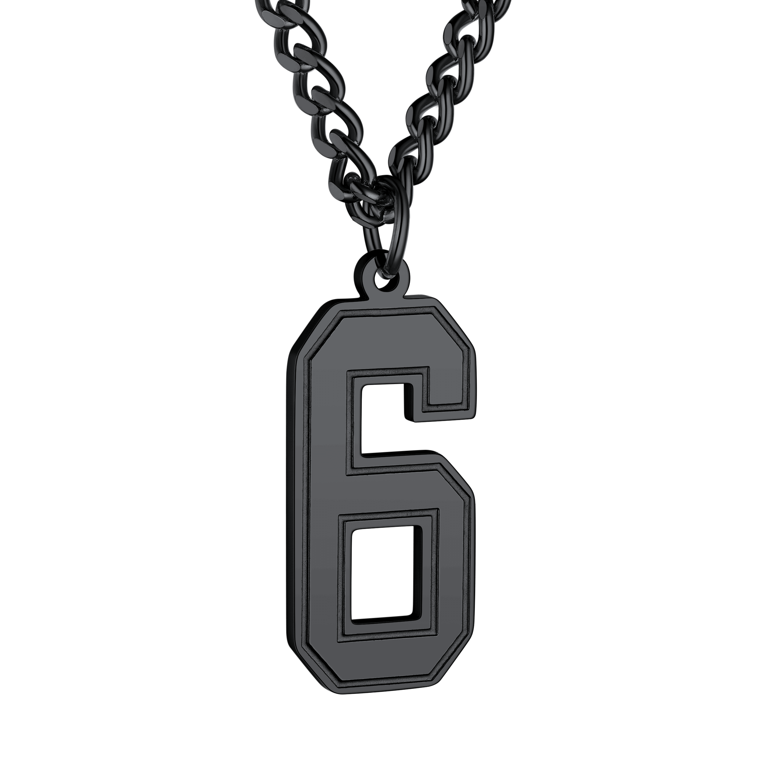 Personalized Sports Jersey Number Chain Necklace for Sport Fans