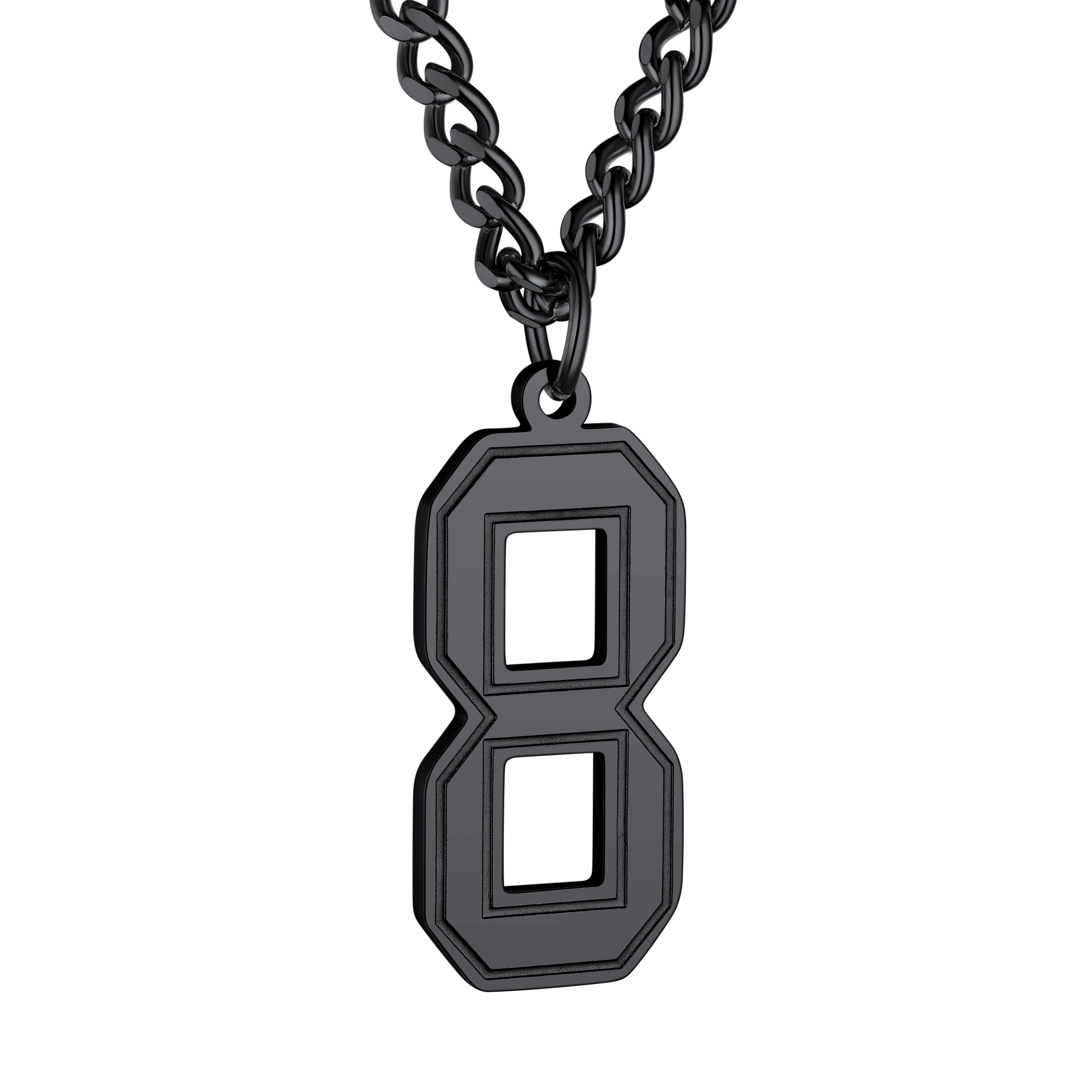Personalized Sports Jersey Number Chain Necklace for Sport Fans
