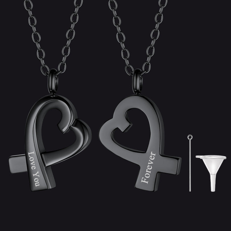 Custom Heart Urn Necklace Cremation Pendants for Ashes