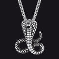 Punk Cobra Sanke Pendant Necklace for