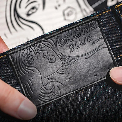 TYVANO | Vintage Selvedge Raw Denim Jeans - 13,5 oz Herrenjeans aus schwerem Baumwoll-Denim, gerade Passform, mit Reißverschluss & Taschen
