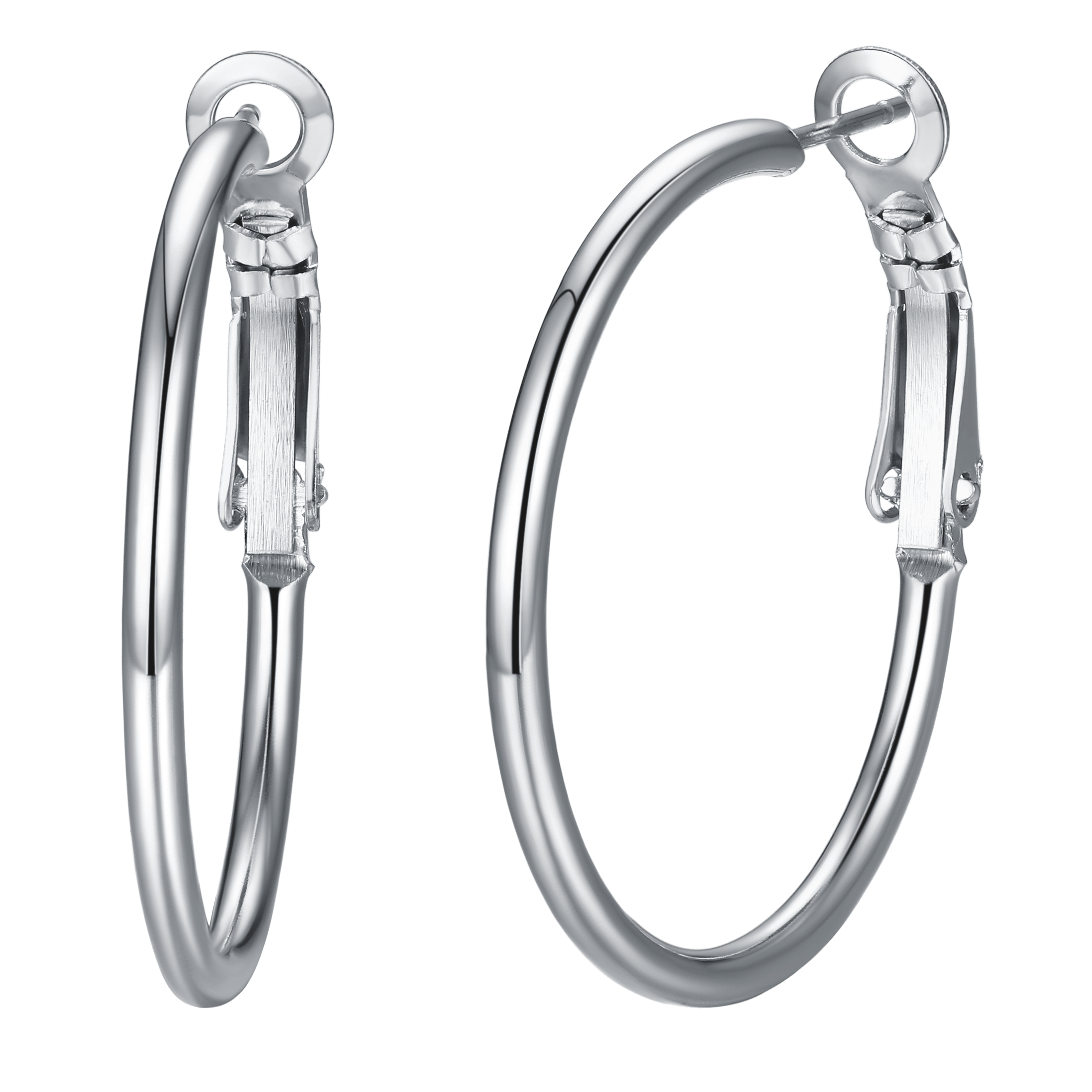 Lightweight Large Hoop Earrings for Lobster Clasp