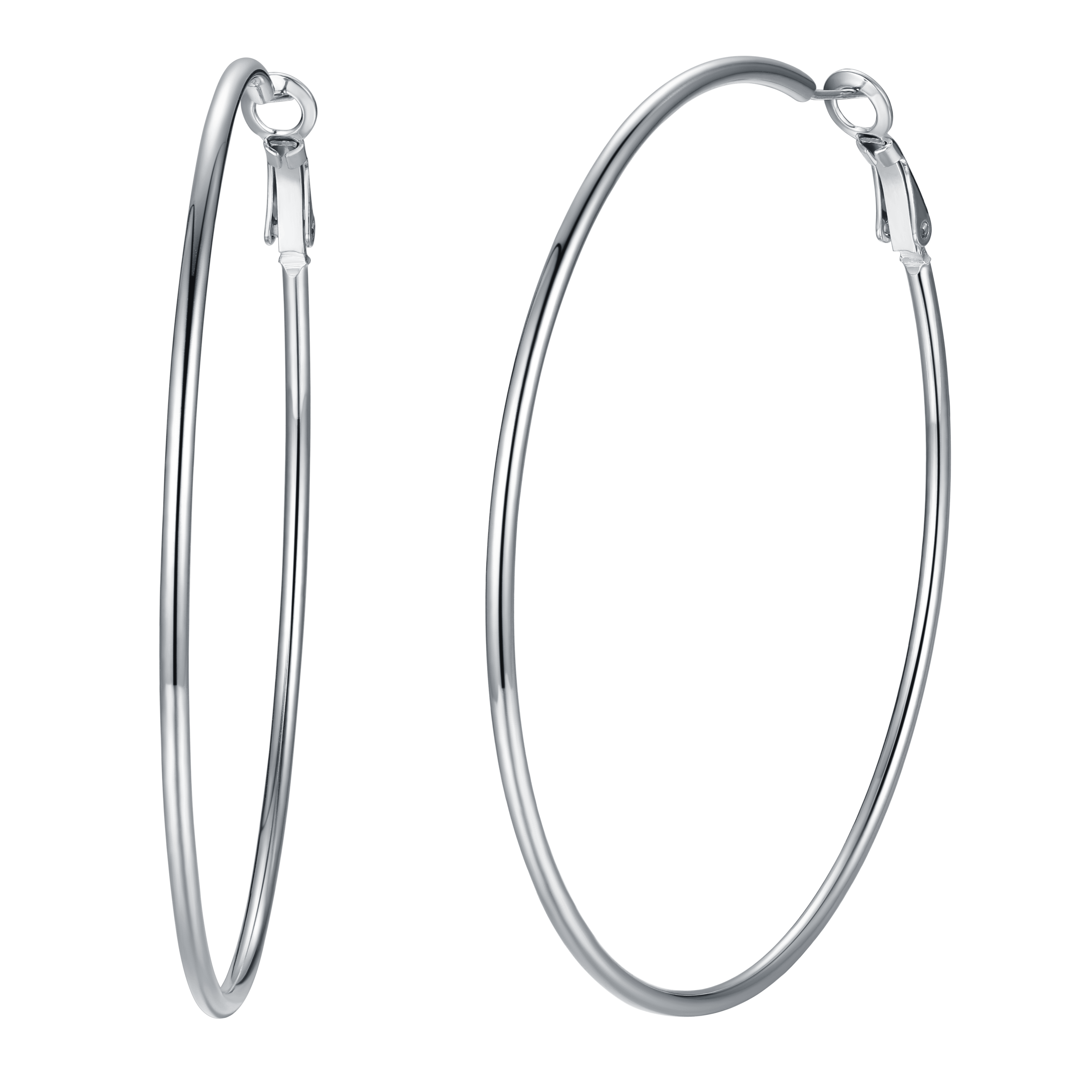 Lightweight Large Hoop Earrings for Lobster Clasp
