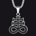 Satanic Leviathan Cross Necklace for
