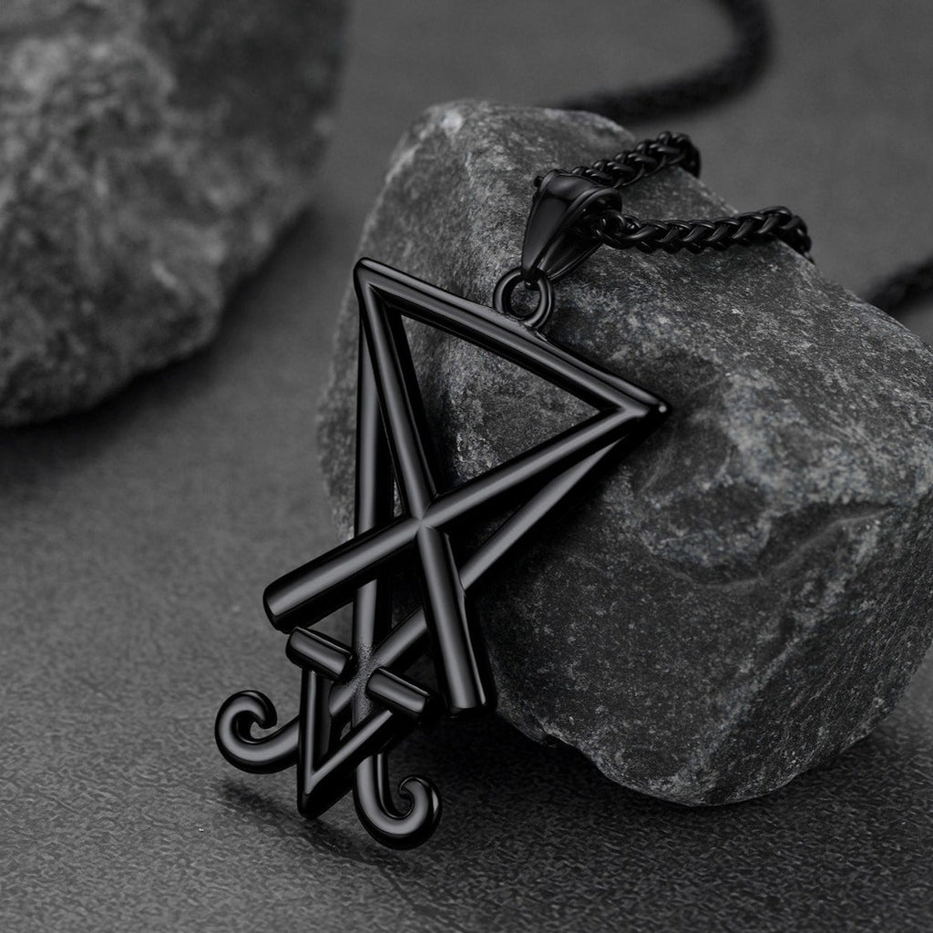 Satanic Sigil of Lucifer Necklace for Stainless Steel