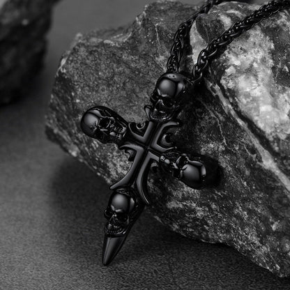 Skull Cross Necklace for Stainless Steel