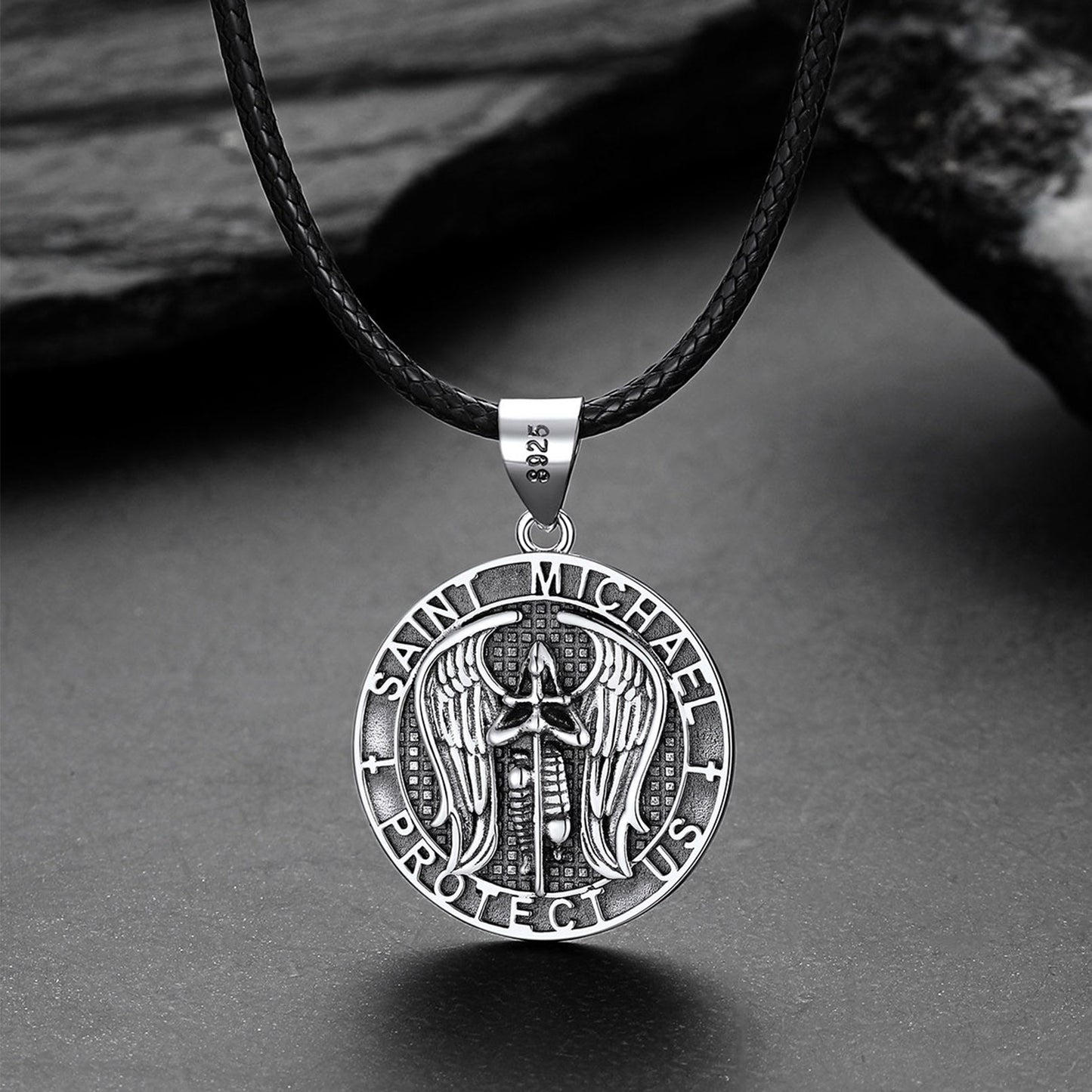 Christian Saint Michael Pendant Necklace Medal for