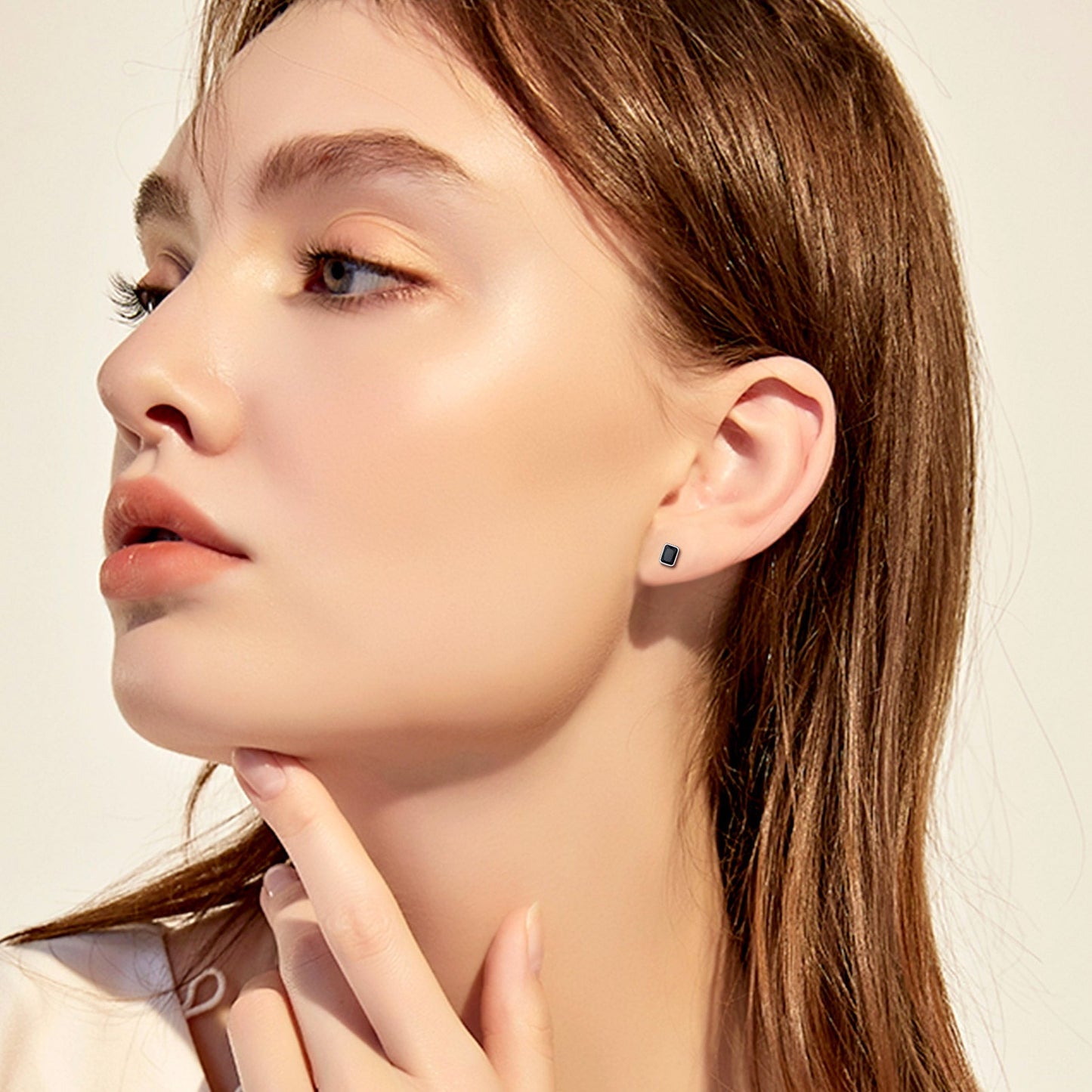 Flash Sterling Silver Stud Earrings for